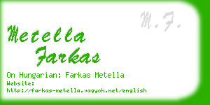 metella farkas business card